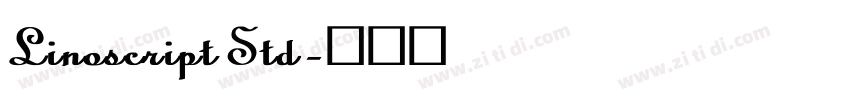 Linoscript Std字体转换